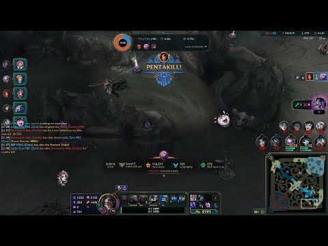 Pentakill mid Zyra (preaseson S12-S13)