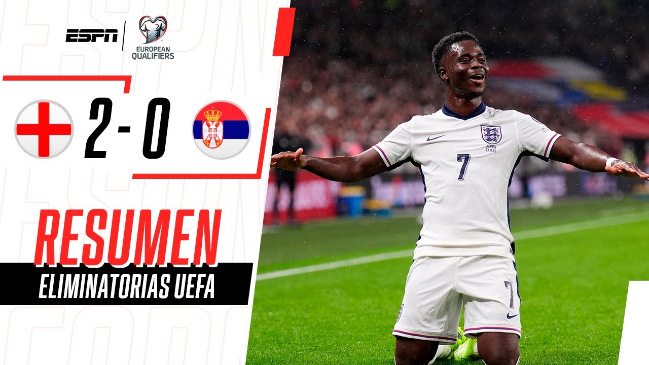INGLATERRA ASUSTA: PUNTAJE PERFECTO Y SIN GOLES EN CONTRA | Inglaterra 2-0 Serbia | RESUMEN