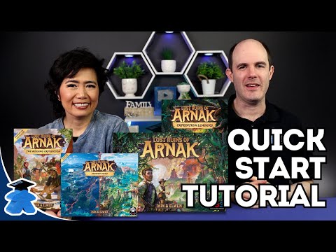 Lost Ruins of Arnak + 3 Expansions - Play in 15 Minutes. A Board Game Quick Start Tutorial
