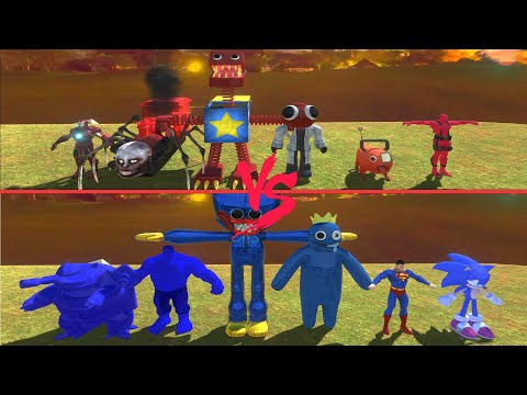 TEAM RED VS TEAM BLUE WHO WILL WIN - Animal Revolt Battle Simulator
