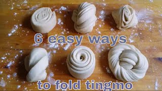 6 easy ways to fold steamed bread| Tingmo folding techniques|Tasty Treazure