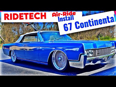How to install Airbags on a 1967 Lincoln Continental Convertable Ridetech Air Ride Suspension Kit