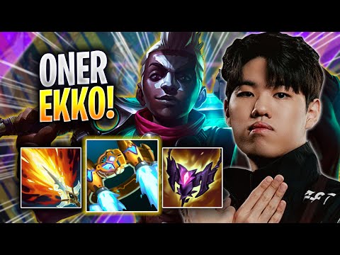 ONER PERFECT GAME WITH EKKO! - T1 Oner Plays Ekko JUNGLE vs Bel'veth! | Season 2023