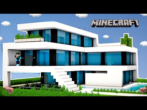 AlexCraft06 -  ✔ How to make a MODERN HOUSE in MINECRAFT |SUPER EASY|  -TUTORIAL #16