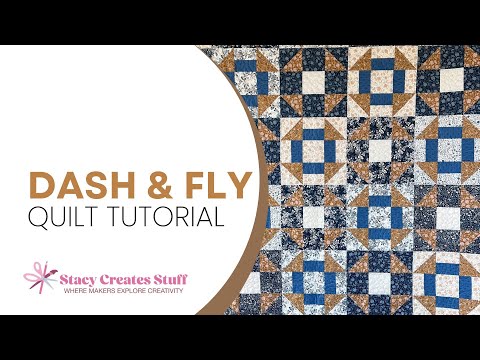Two old favorites… one jaw-dropping quilt! Churn Dash & Shoo Fly #modafabrics