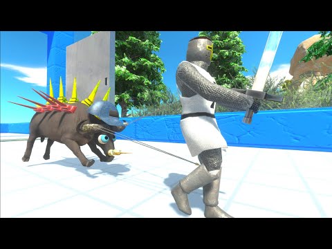 RUN AWAY FROM THE CRAZY RUNNER BUFFALO! - FACTIONS - ANIMAL REVOLT BATTLE SIMULATOR