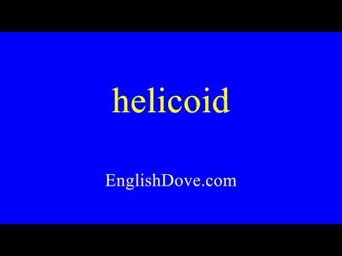 How to pronounce helicoid in American English
