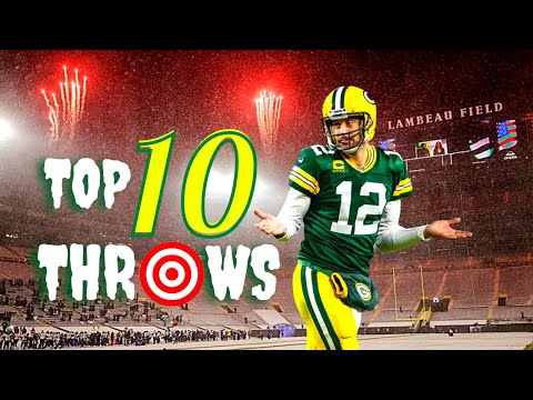 Aaron Rodgers Top 10 Throws || 4x MVP Best Career Throws 😱