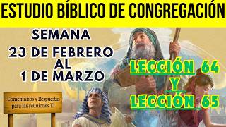 This week's congregation book study / February 23 to March 1 / Lessons 64 and 65