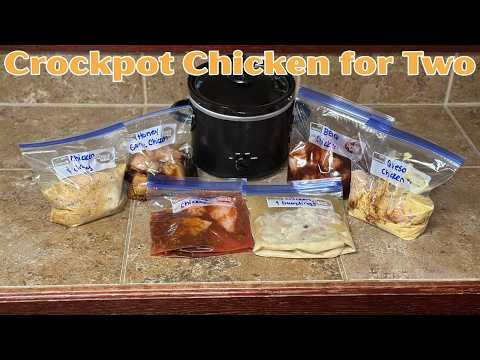 Small Batch Crockpot Chicken Meals for Two!