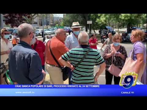 Bari • Crac Banca Popolare, processo rinviato al 24 settembre