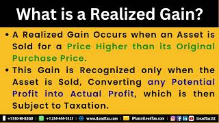 Oct 28, Tuesday - About Realized Gain