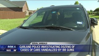 Garland PD investigating 19 cases of cars vandalized by BB guns