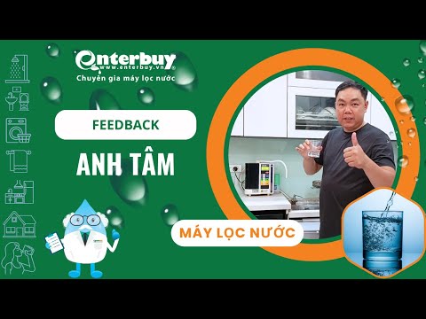 Khách hàng review sử dụng máy lọc nước ion kiềm Kangen mua tại Enterbuy