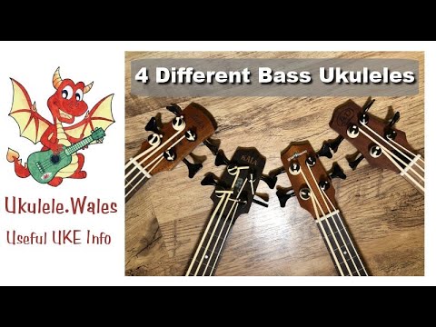 Bass Ukuleles - Comparison Of Four Bass Ukes Including Kala U-Bass