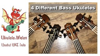 Video thumbnail for Bass Ukuleles - Comparison Of Four Bass Ukes Including Kala U-Bass by Ukulele Wales