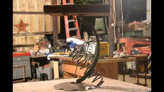 Wine Rack & Cheese Table By Artist Dale Weller - Metal Magnet