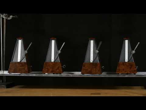 Experiment/Erklärvideo "Synchronisation von Metronomen"