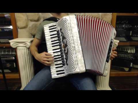 SCANSUPLHWH - NEW White Scandalli Super L Piano Accordion LMMH 41 120 $6999