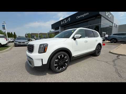 2023 Kia Telluride in White for sale at Clarington Kia in Bowmanville, ON