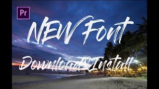 프리미어프로 야매강좌 38강 무료 글씨폰트 다운받고 설치하기(포토샵포함)