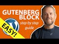 how to create a wordpress gutenberg custom block