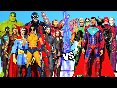 THE AVENGERS MARVEL COMICS VS JUSTICE LEAGUE DC COMICS | EPIC BATTLE