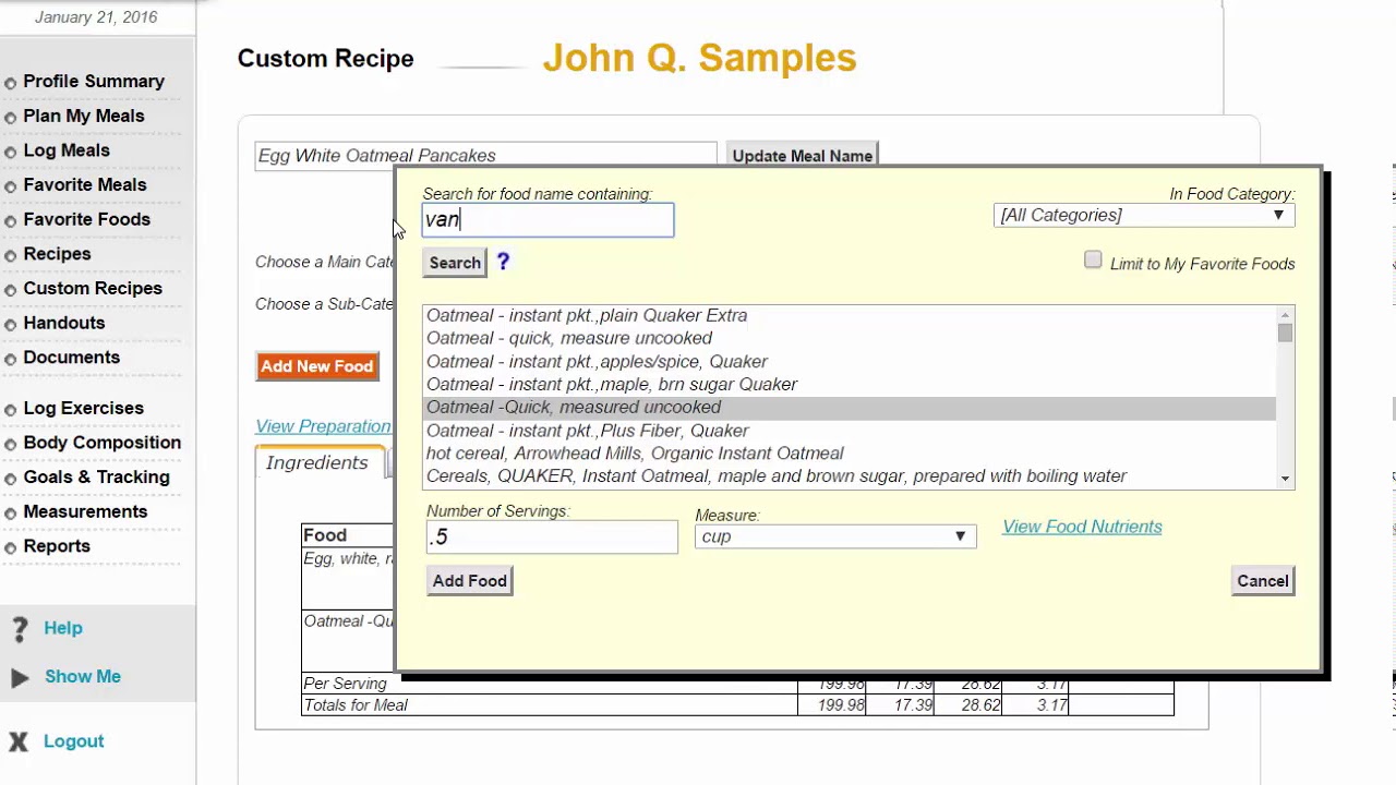 Pro Software Tutorial | How Users/Clients Create a Custom Recipe