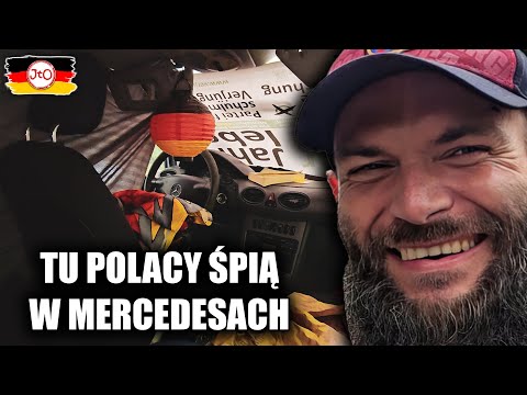 BERLIN tu POLACY ŚPIĄ w MERCEDESACH! CHATA na KÓŁKACH