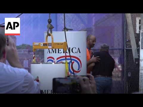 Video Thumbnail: Time capsule is buried in Philadelphia with items from around the US
