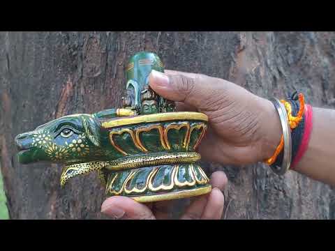 Pashupatinath Shivling in Green Jade - 1.2 kgs video