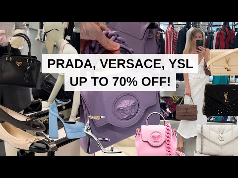 PRADA, SAINT LAURENT, VERSACE, LOEWE AND MORE OUTLET SHOPPING VLOG WITH PRICES | Laine’s Reviews