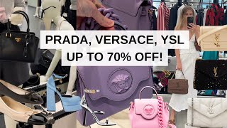 PRADA, SAINT LAURENT, VERSACE, LOEWE AND MORE OUTLET SHOPPING VLOG WITH PRICES | Laine’s Reviews