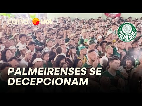 TORCIDA DO PALMEIRAS NOS ARREDORES DO ALLIANZ SE DECEPCIONA COM DERROTA