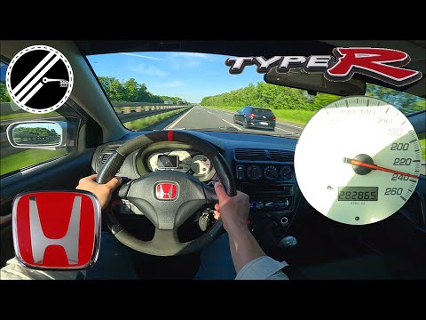Honda Civic Type R EP3 | 200 PS | Top Speed Drive German Autobahn No Speed Limit POV