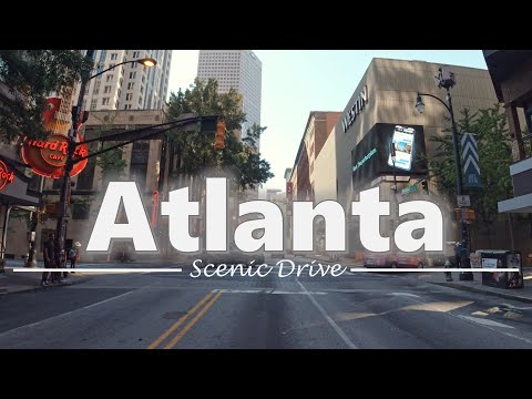 Driving in Downtown Atlanta, Georgia - 4K60fps