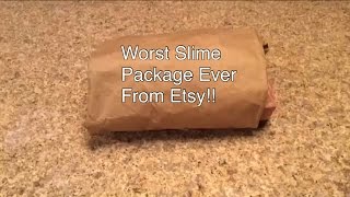 Worst Slime Package Ever From Etsy!!