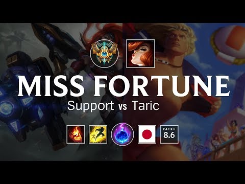 Miss Fortune Support vs Taric - JP Challenger Patch 8.6