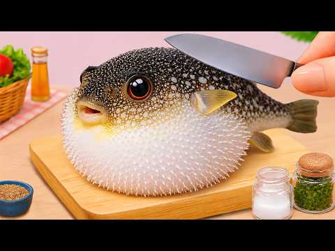Catch and Cook Tiny Fish 🐟 Tasty Baked Fish Salt and Pepper Recipe | Petite Cooking