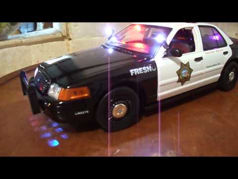 1/18 Fresno, California Diecast Police Car Lights and Siren WWW.PO-LIGHT.COM