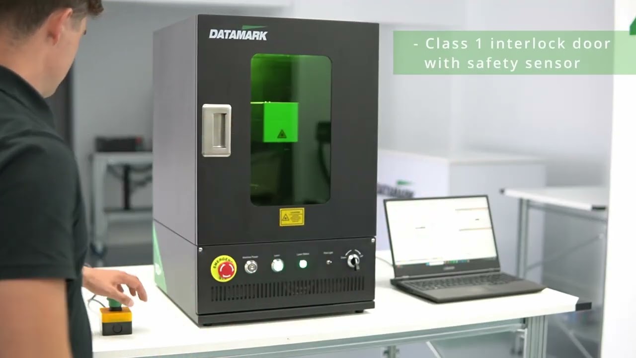 Compact Laser Marking Machine with Safety Enclosure | Datamark XS+