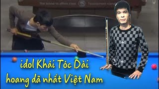 idol Khải Tóc Dài --- Lối đánh Hoang dã nhất Bi-a Phủi Việt Nam |
