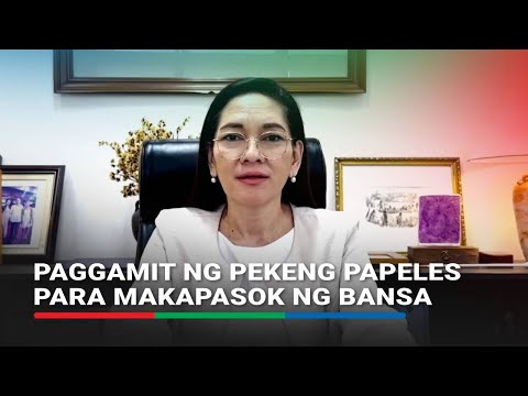 Paggamit ng pekeng papeles para makapasok ng bansa, nais paimbestigahan