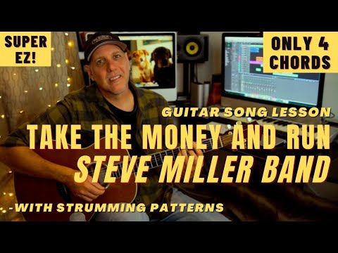 Steve Miller Band Take The Money And Run Guitar Song Lesson - Easy