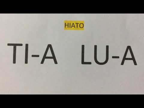 Ditongo, Tritongo e Hiato