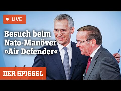 Livestream: Pistorius und Stoltenberg besuchen Nato-Manöver »Air Defender« | DER SPIEGEL
