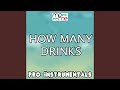 How Many Drinks (Karaoke Version) (Originally Performed By Miguel)