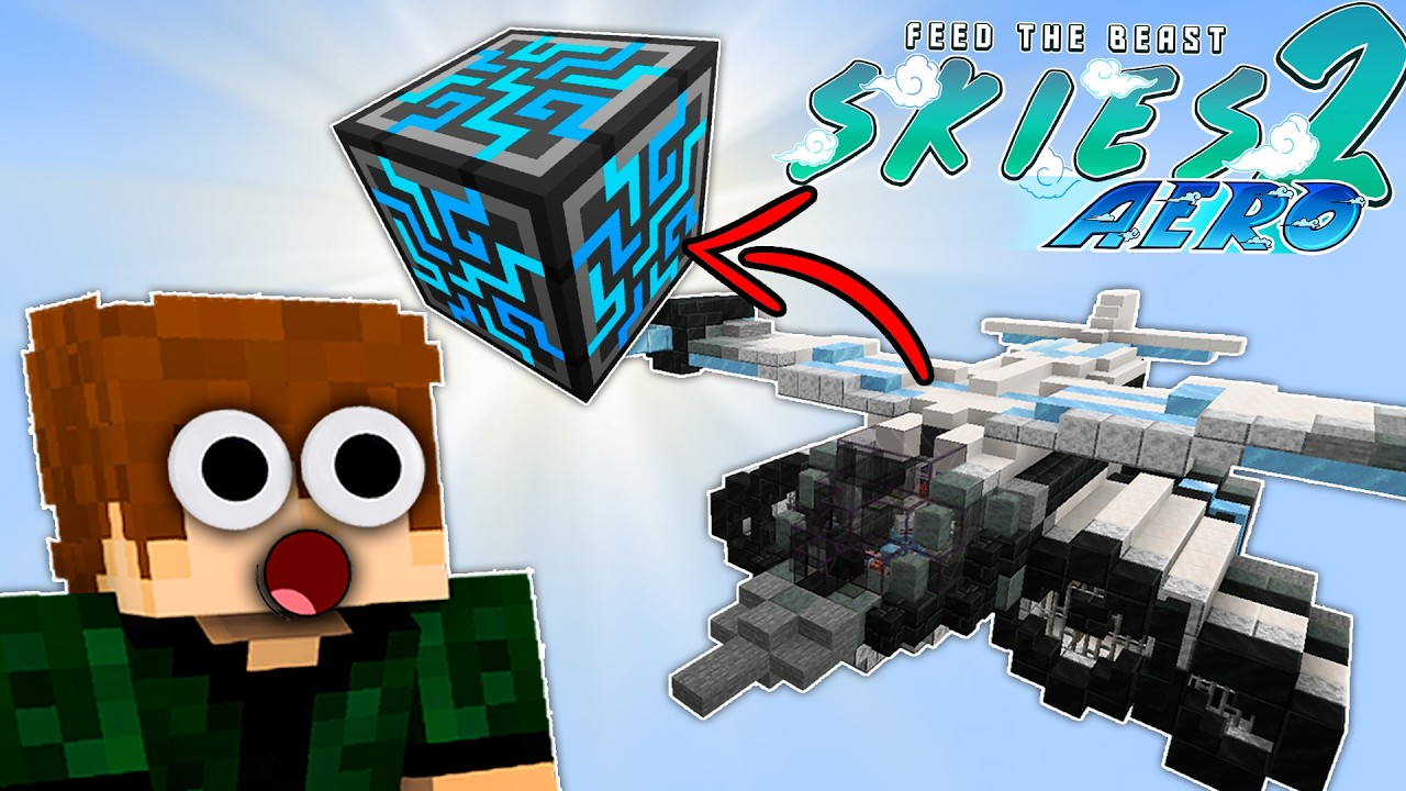 ACHEI um AVIÃO cheio de COISAS do APPLIED!!! - Minecraft FTB Skies 2 Aero E05 (1.21.1)