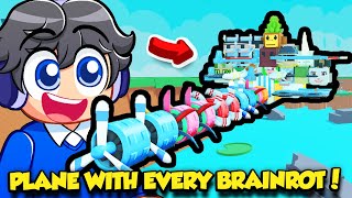 I Built a Plane USING EVERY BRAINROT in Roblox!