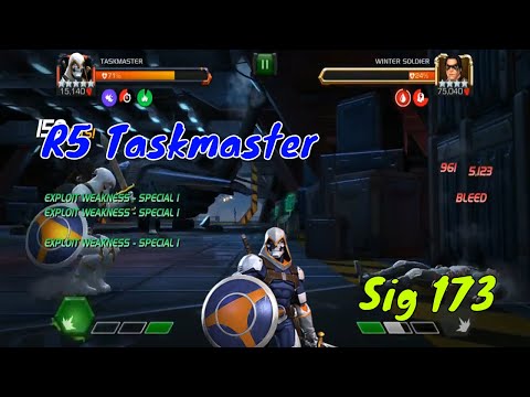 Rank 5 Taskmaster sig 173 vs ROL winter soldier